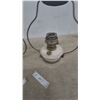Image 3 : Pair of Antique Aladdin Oil Lamps Burners and Frosted Glass Reservoirs with Wire hanging Frames