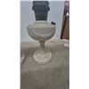 Image 6 : Pair of Milk Glass Aladdin Oil Lamps with Chimneys and Burners