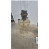 Image 2 : Pair of Clear Glass Aladdin Oil Lamps with Chimneys and Burners