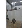 Image 3 : Pair of Clear Glass Aladdin Oil Lamps with Chimneys and Burners