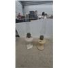 Image 1 : Two Aladdin Kerosene Lamps: One with "Aladdin" Chimney, One with Plain Chimney
