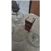 Image 8 : Assorted Oil Lamps and Parts, 3 Small Vases, and KoneKap Wicks