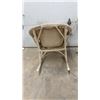 Image 8 : Woven Wicker Rectangular Side Table, 29 × 27 × 19” with Lower Shelf, Cream Finish and Matching