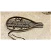 Image 3 : Pair of Vintage Military Wooden Snowshoes with Rope Lacing and Canvas Straps, 21 × 9”