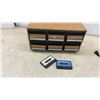 Image 5 : Hitachi TRK-60HC Portable AM/FM Radio Cassette Recorder, Cassette Storage Box and Tapes