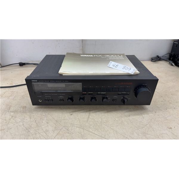 Yamaha RX-300U Natural Sound Stereo Receiver with Owner's Manual