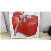Image 4 : Coca-Cola "Drink Coca-Cola Ice Cold" Pin-Up Girl Hardboard Sign, 24 × 36”