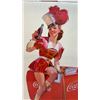 Image 5 : Coca-Cola "Drink Coca-Cola Ice Cold" Pin-Up Girl Hardboard Sign, 24 × 36”