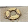 Image 2 : Decorative Titanic London 1912 Replica Life Ring Buoy with Rope, 18” Diameter