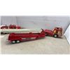 Image 5 : Nylint Pressed Steel Aerial Hook-N-Ladder Pumper and Tonka Semi-Trailer Fire Truck