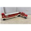 Image 7 : Nylint Pressed Steel Aerial Hook-N-Ladder Pumper and Tonka Semi-Trailer Fire Truck