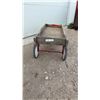 Image 3 : Vintage Eaton Tru Line Wooden Pull Wagon with Nylon Bearings and Red Metal Handle