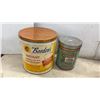 Image 2 : Borden's Instant Powdered Skim Milk and Vintage Tins, Maxwell House Coffee, Blue Ribbon Baking
