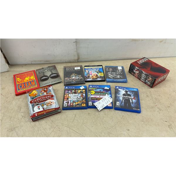 Rocky the Undisputed Collection 5-Disc DVD Box Set, PS4 Games, Music CDs