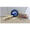 Image 1 : Trans Canada Brewing Co. Blueberry Ale Sign, 16” Diameter, Molson Canadian Box, Labatt's, Drewrys