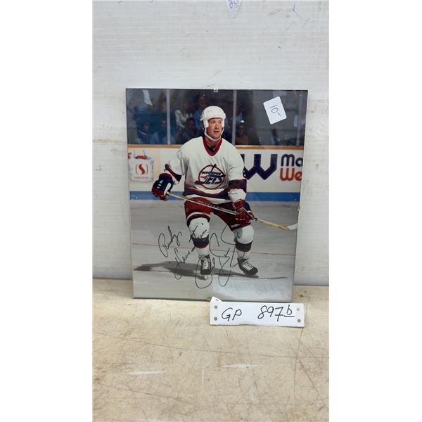 Autographed Winnipeg Jets Photograph Signed, 10 × 8”