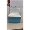 Image 3 : Vintage Coleman Steel-Belted Cooler, Sky Blue, Made in Canada, circa 1960s-1970s
