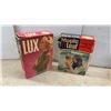 Image 6 : Vintage Advertising Tins and Boxes: Lux, Maple Leaf, Red Boy, Cunard Line R.M.S. Queen Elizabeth