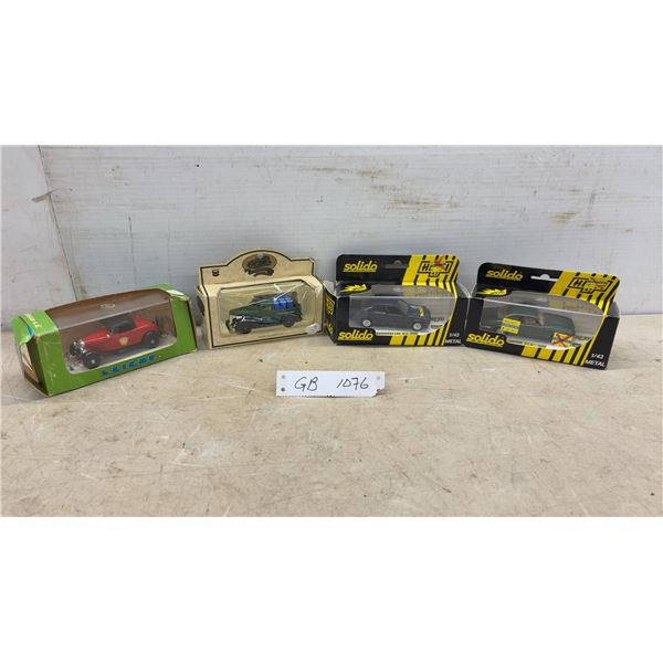 Solido 1/43 Jaguar XJ12-1501 and Mercedes 190 16S-1510, Lledo Standard Oil Truck, Eligor