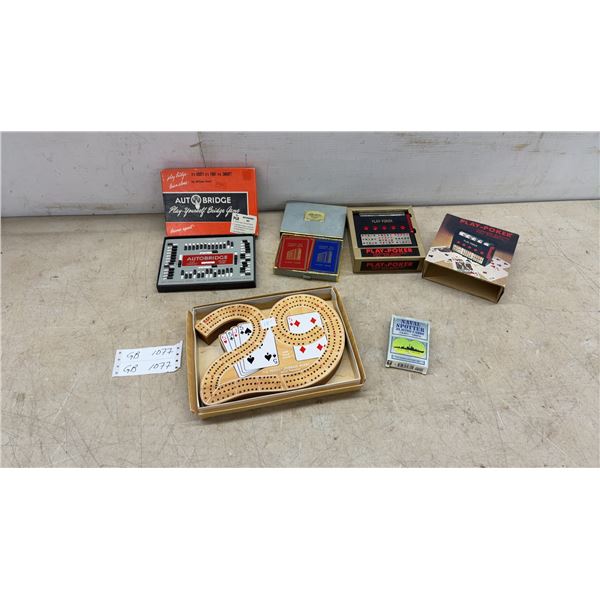 Autobridge Bridge Game, Play-Poker Electric, Cribbage Board, Congress Cards