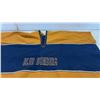 Image 4 : Winnipeg Blue Bombers Fan Poncho/Serape with Embroidered Logo and Fringe Trim