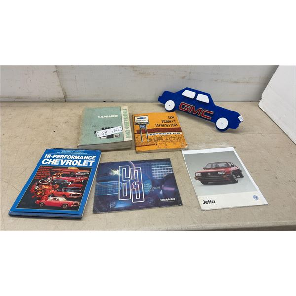 Chevrolet Camaro Shop Manual, 1973 Product Information, Studebaker, VW Jetta Brochures