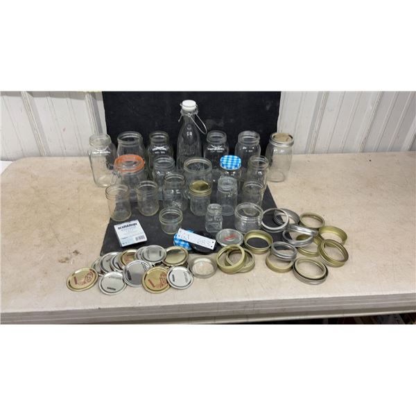 Box of Canning Jars and Others
