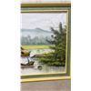 Image 6 : Beautiful Asian Original Oil Painting 28.5 × 52.5, Signed