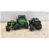 Image 3 : Four John Deere Plastic Toys, Tractor, Monster Treads Gator XUV