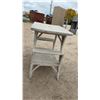 Image 3 : Wicker Table with Lower Shelf, 29 × 19 × 26”