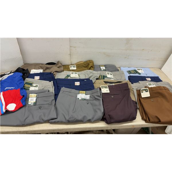 New Men's Washable Dress Trousers, Assorted Colors, Sz 44, Bicycling Shorts