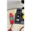 Image 2 : AT and T Model 200 Mickey Mouse Corded Telephone with Red Push-Button Handset