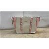Image 6 : New Lacdo Quilted Laptop Bag, Pink Weekender Duffel, Color-Block Handbag