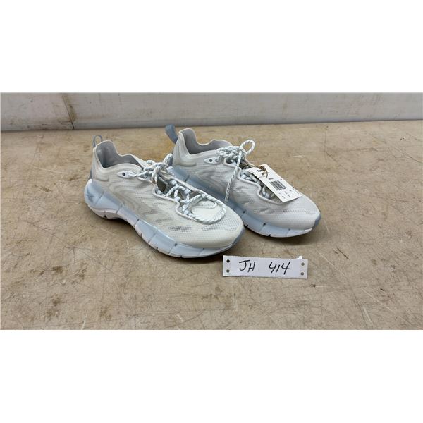 New with Tags Reebok Zig Kinetica II Running Shoes, White and Light Blue, Sz 6