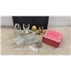 Image 1 : Fire Signs Soy Wax Candle Set, Crystal Trinket Boxes, Glass Vases, Gold Coloured Rabbit Figures
