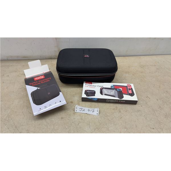 New HeyTop Nintendo Switch Accessory Deluxe Bundle with Case, Protector, Joy-Con Grips