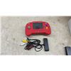 Image 2 : Retro-Bit RetroDuo Portable RDP V2.0 Core Edition Handheld Console, Red, with NES Adapter and