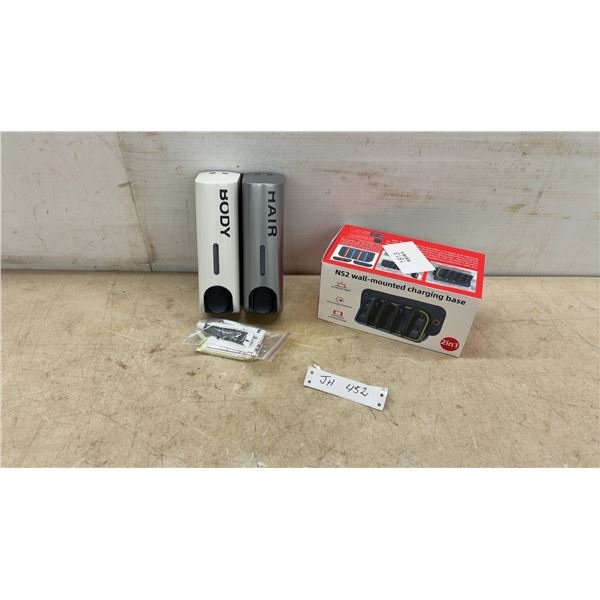 New Wall-Mounted Body and Hair Soap Dispensers and NS2 2-in-1 Wall-Mounted Controller Charging Base