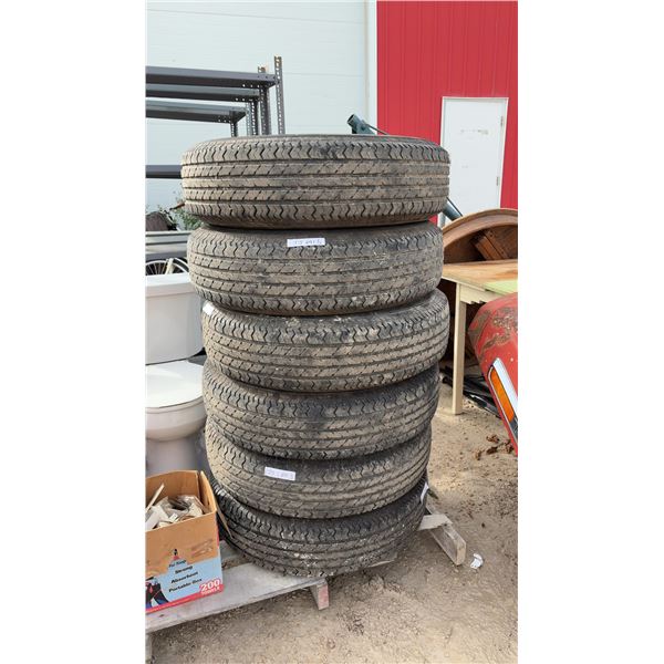Six Trailer Tires, 235/80 R16