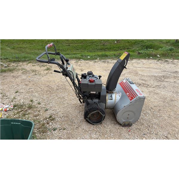 Craftsman 8 HP Gas Snowblower, 25” Cut, with Chains