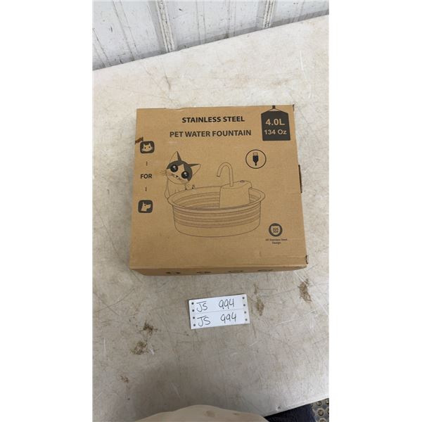 Stainless Steel Pet Water Fountain - New Or Store Return