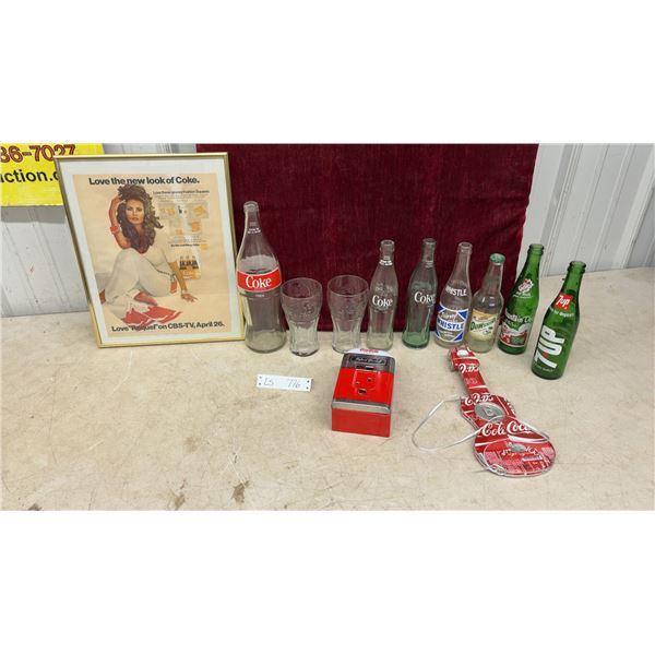 Framed Coca-Cola "Love the New Look of Coke" Magazine Advertisement 12.5” x 15.5”, Coca-Cola Tin