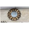 Image 6 : Round Metal Tree Wall Decor With Shell Accents, 23” Diameter and Three Sunburst Mirrors, Bronze