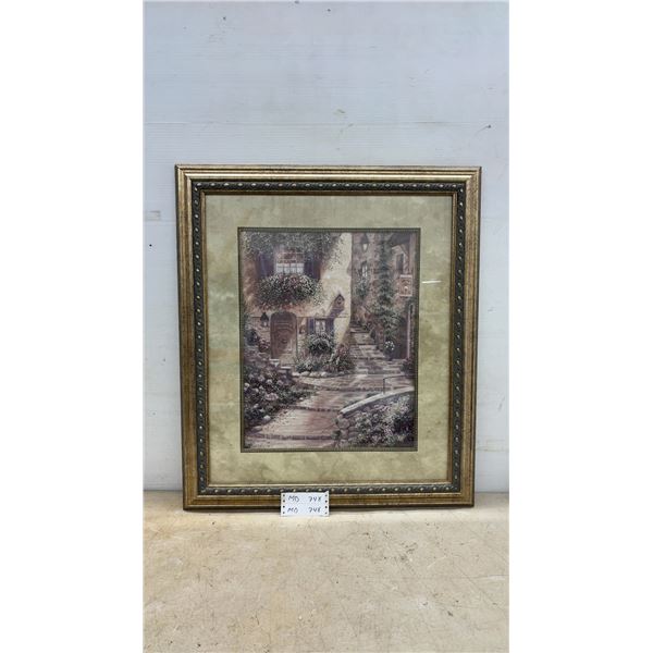 Sonoma Life+Style "Via Rosa" Framed Art Print by Betsy Brown, Genuine Wood Product, 30 × 27”