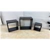 Image 4 : Wall Décor Set: Cube Shelves, Floating Shelves, Largest 20 × 4” and Leafy Branch Wall Art, 21” High