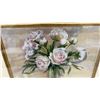 Image 3 : Framed Floral Still Life Peonies in Glass Vase Artwork with Ornate Gold-Tone Frame, 20 × 23”