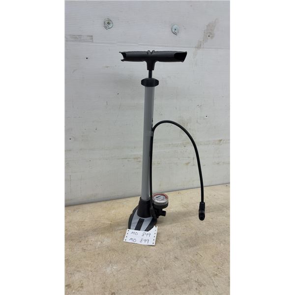 Floor Air Pump with T-Handle, Pressure Gauge 160 PSI/11 BAR and Dual-Head Hose