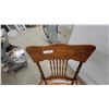 Image 3 : Carved Wood Rocking Chair with Spindle Back and Arms