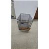 Image 2 : Petmate Wire Dog Crate with Wood Panel and Plastic Tray 21”×18”×24”