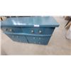 Image 4 : Blue Painted Dresser with 6 Drawers and Wooden Knobs 32”×54”×20”